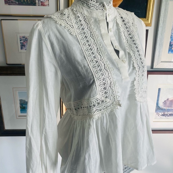 Ba&sh Paris , off white blouse. NEW - Picture 5 of 6